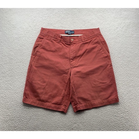 Polo Ralph Lauren Prospect Shorts Mens 33x9 Red Mid Rise Preppy Casual Spring - Picture 1 of 14